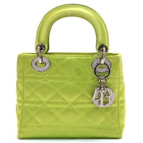 lime green dior bag|Dior leather handbags.